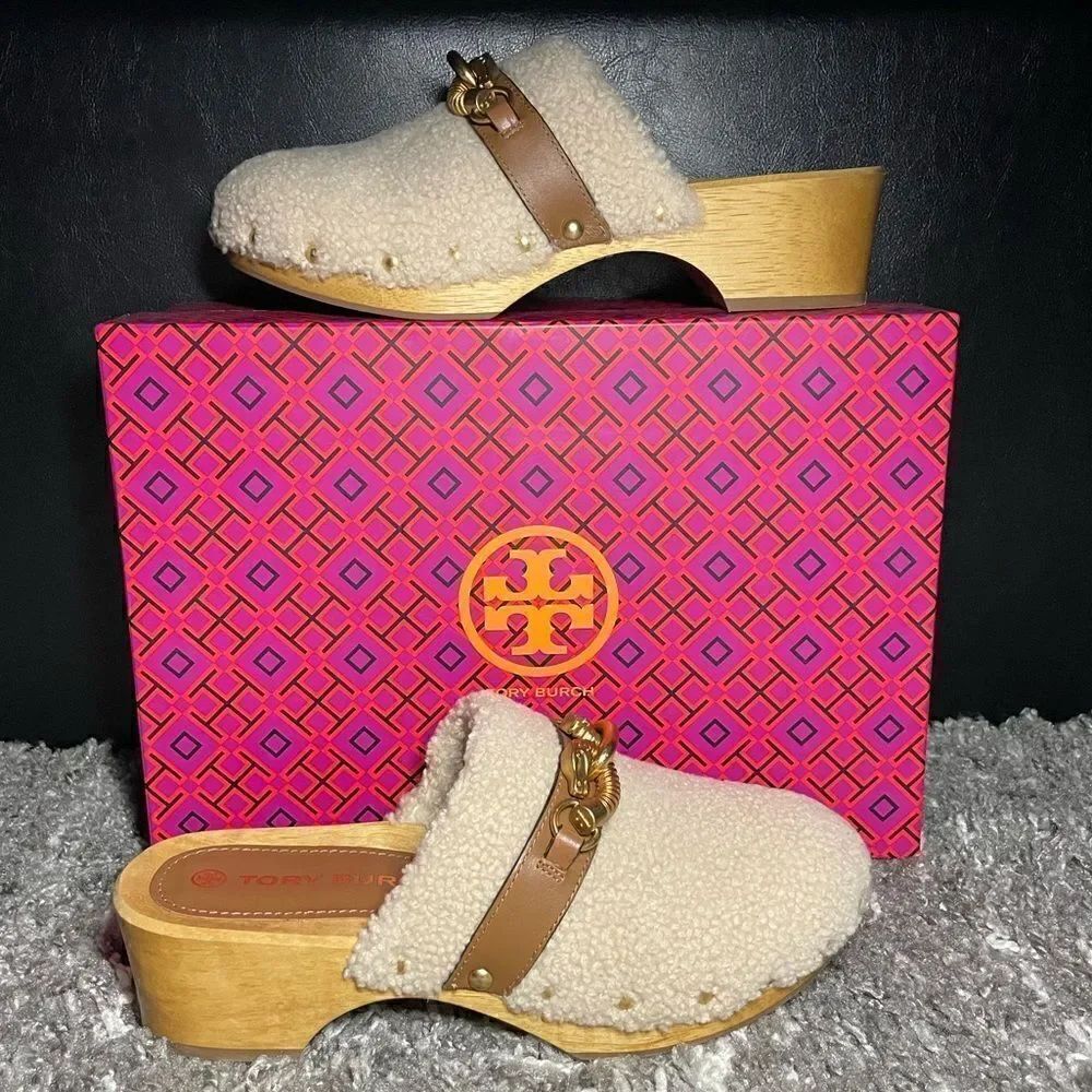 NIB Tory Burch Jessa Shearling Clog